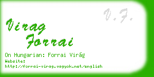 virag forrai business card